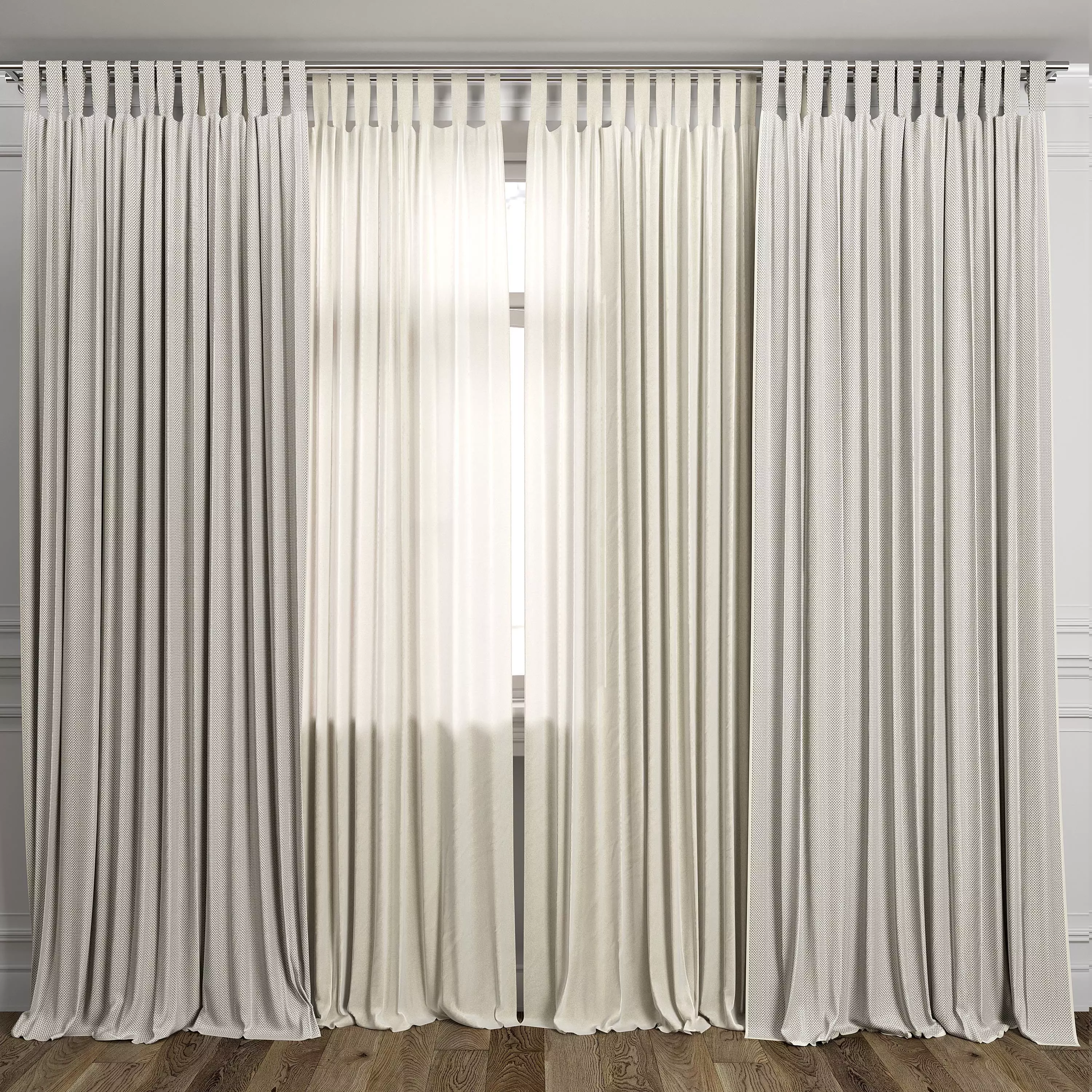 Curtain Set 481C 3D model