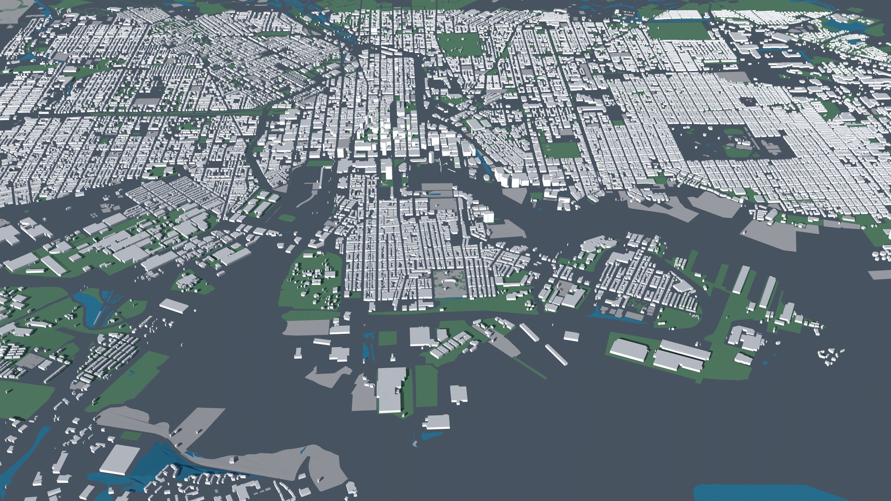 Baltimore USA - Mass buildings 3D model_7