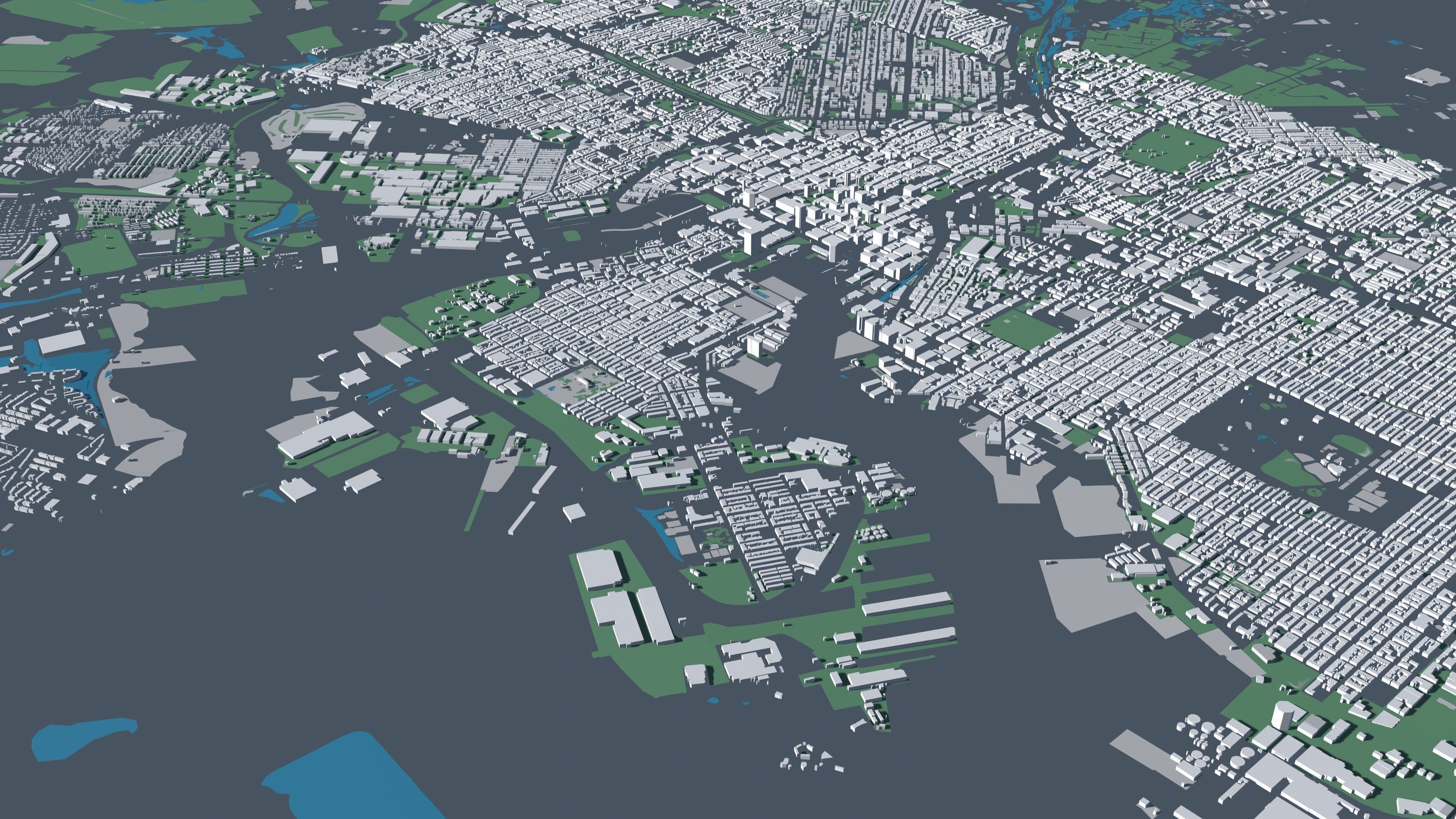 Baltimore USA - Mass buildings 3D model_5