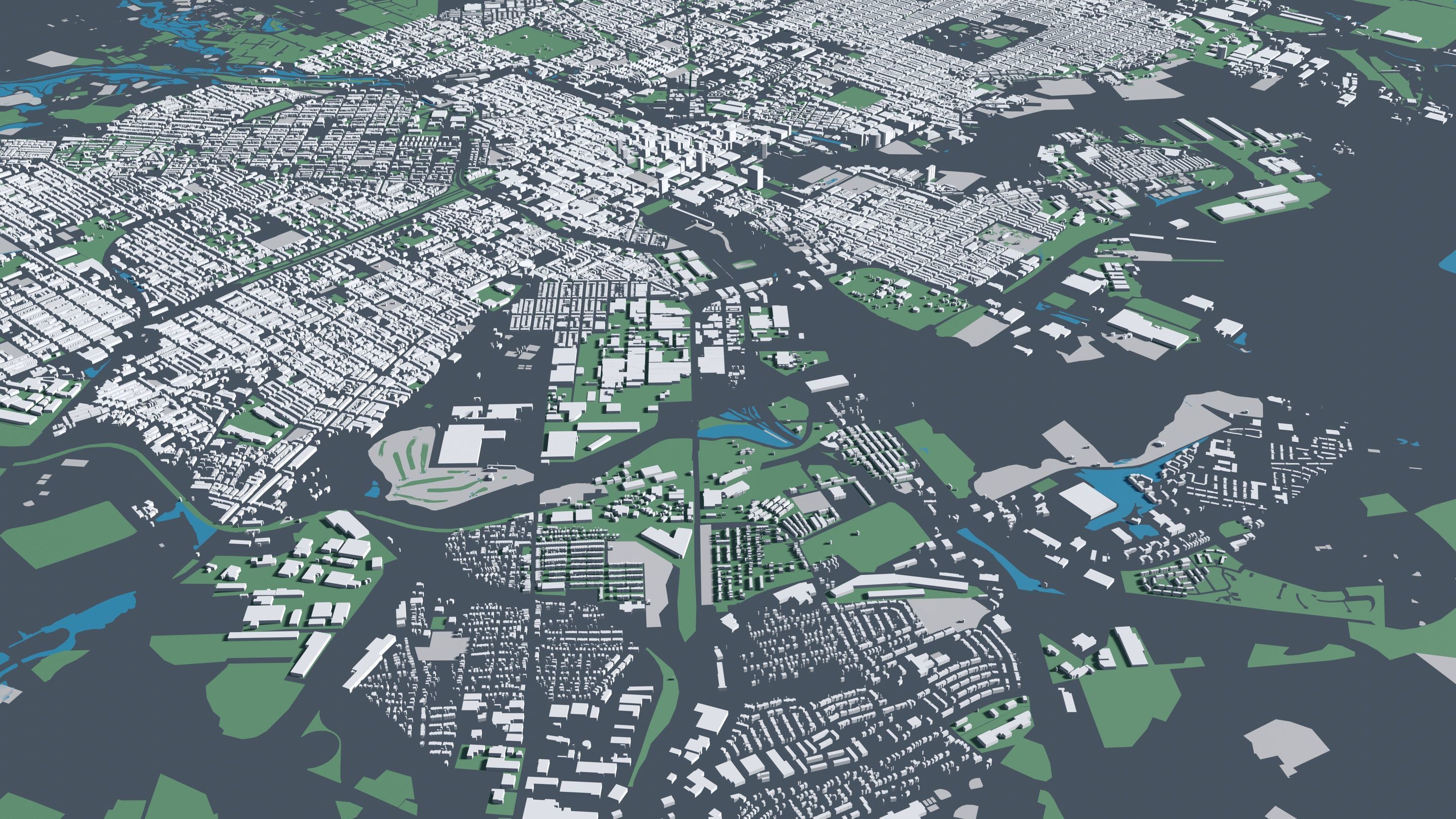 Baltimore USA - Mass buildings 3D model_4