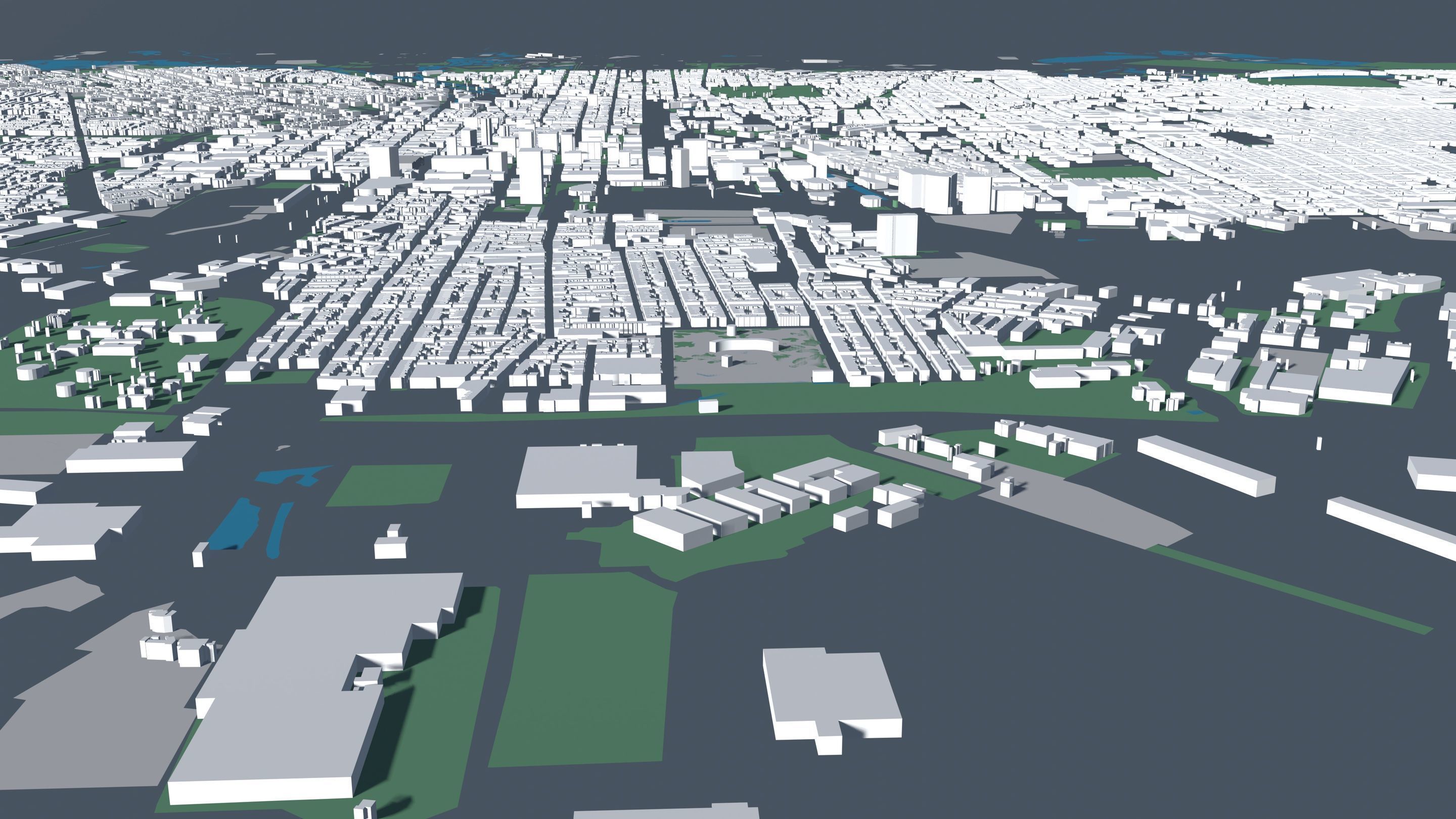 Baltimore USA - Mass buildings 3D model_6
