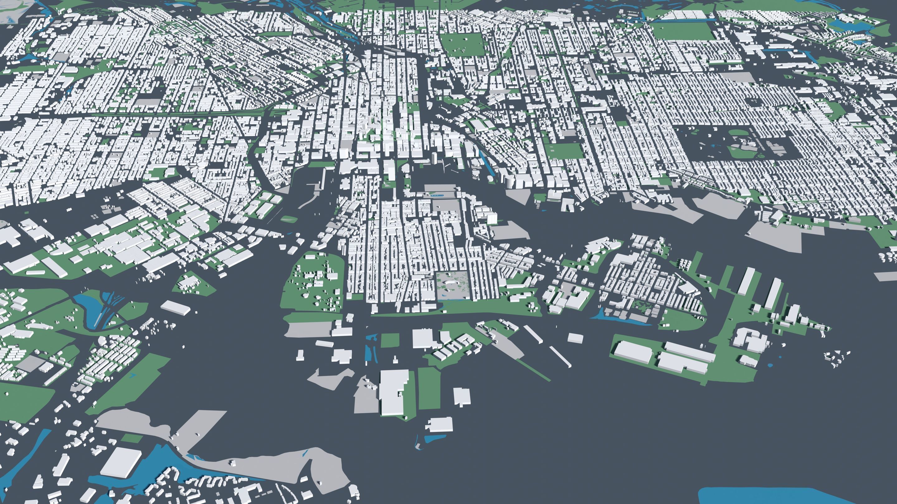 Baltimore USA - Mass buildings 3D model_2