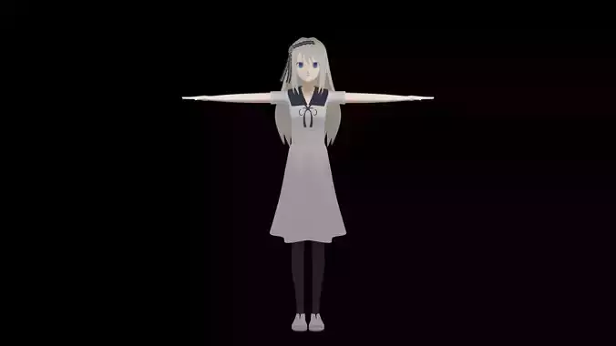 Kei Shirogane 3D Model Blender