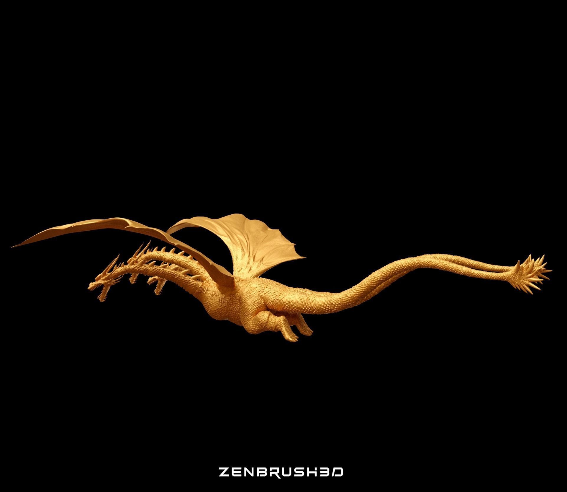 KING GHIDORAH 1991 - GODZILLA 3D print model_2