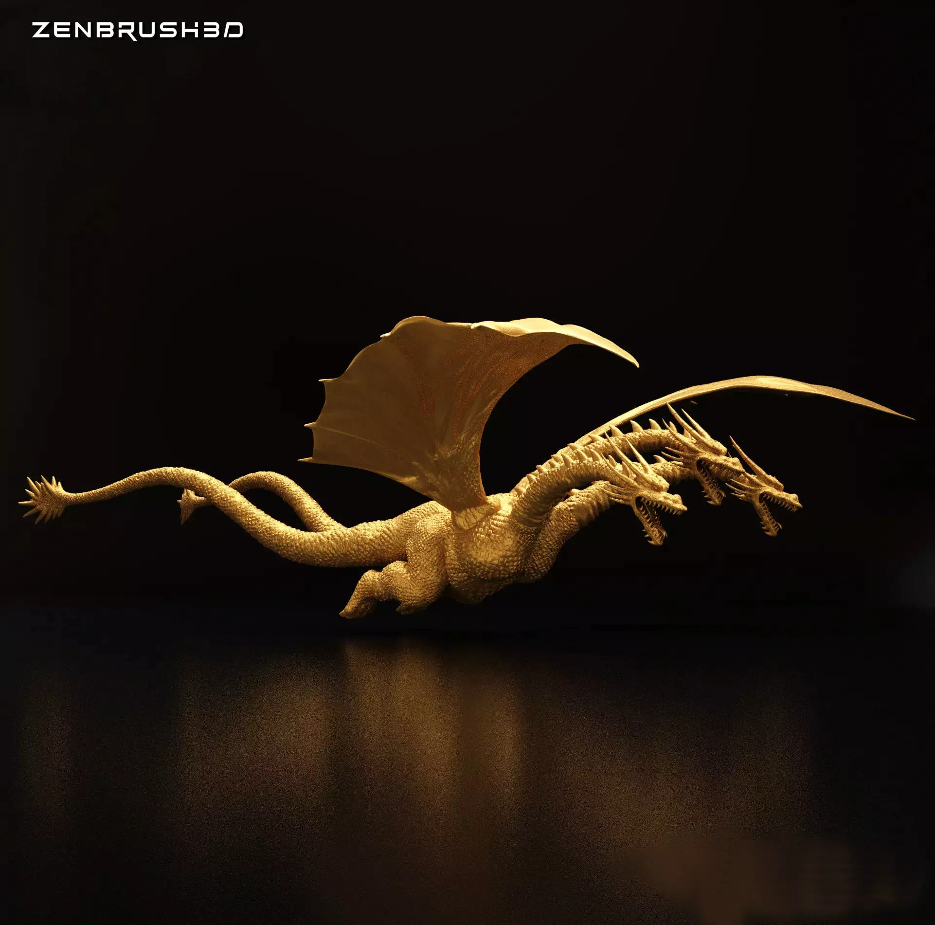 KING GHIDORAH 1991 - GODZILLA 3D print model_0