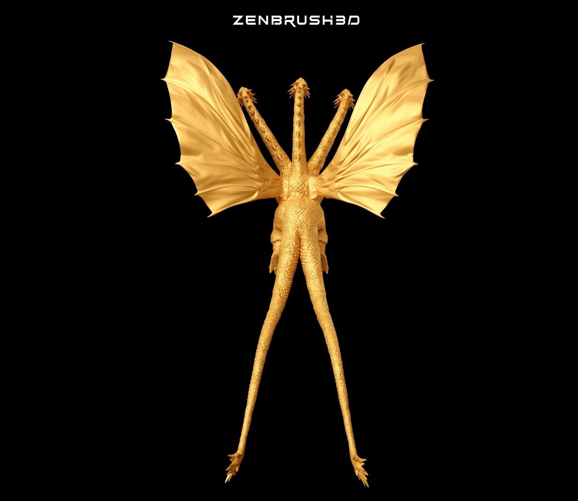 KING GHIDORAH 1991 - GODZILLA 3D print model_1