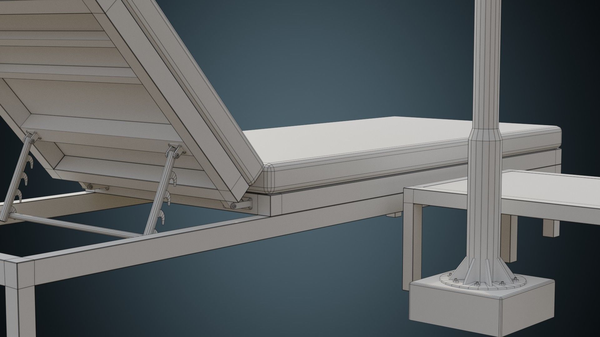 Sun Lounger 2 Basic 3D model_8