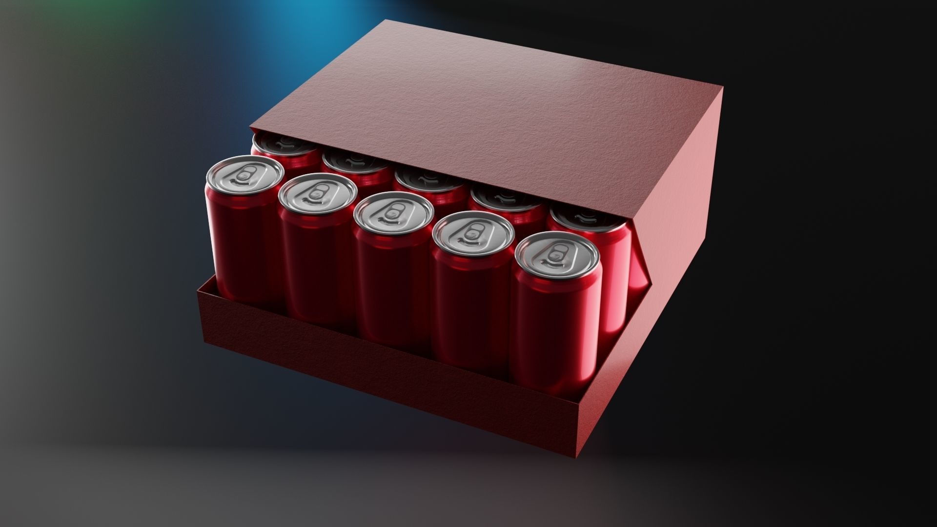 soft drink Cans set 3D model_13