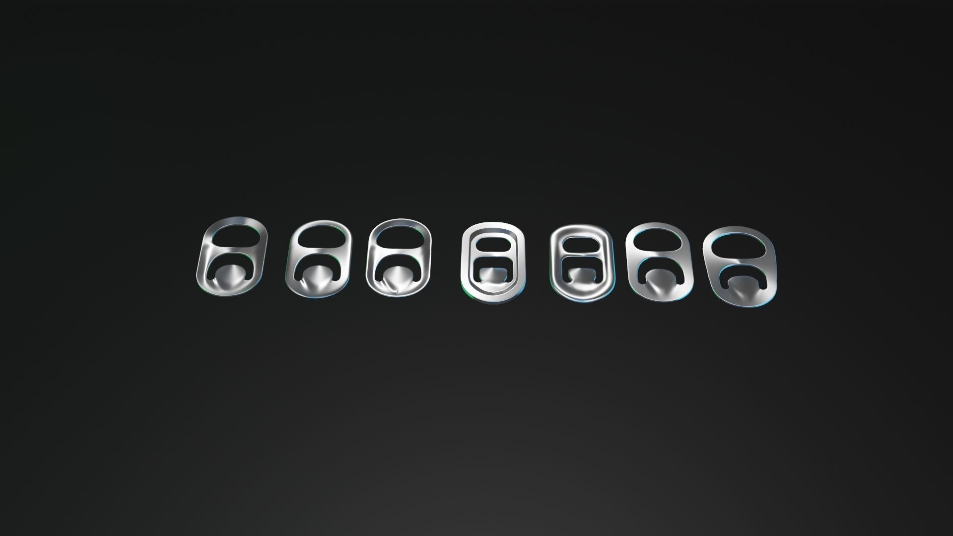 soft drink Cans set 3D model_1