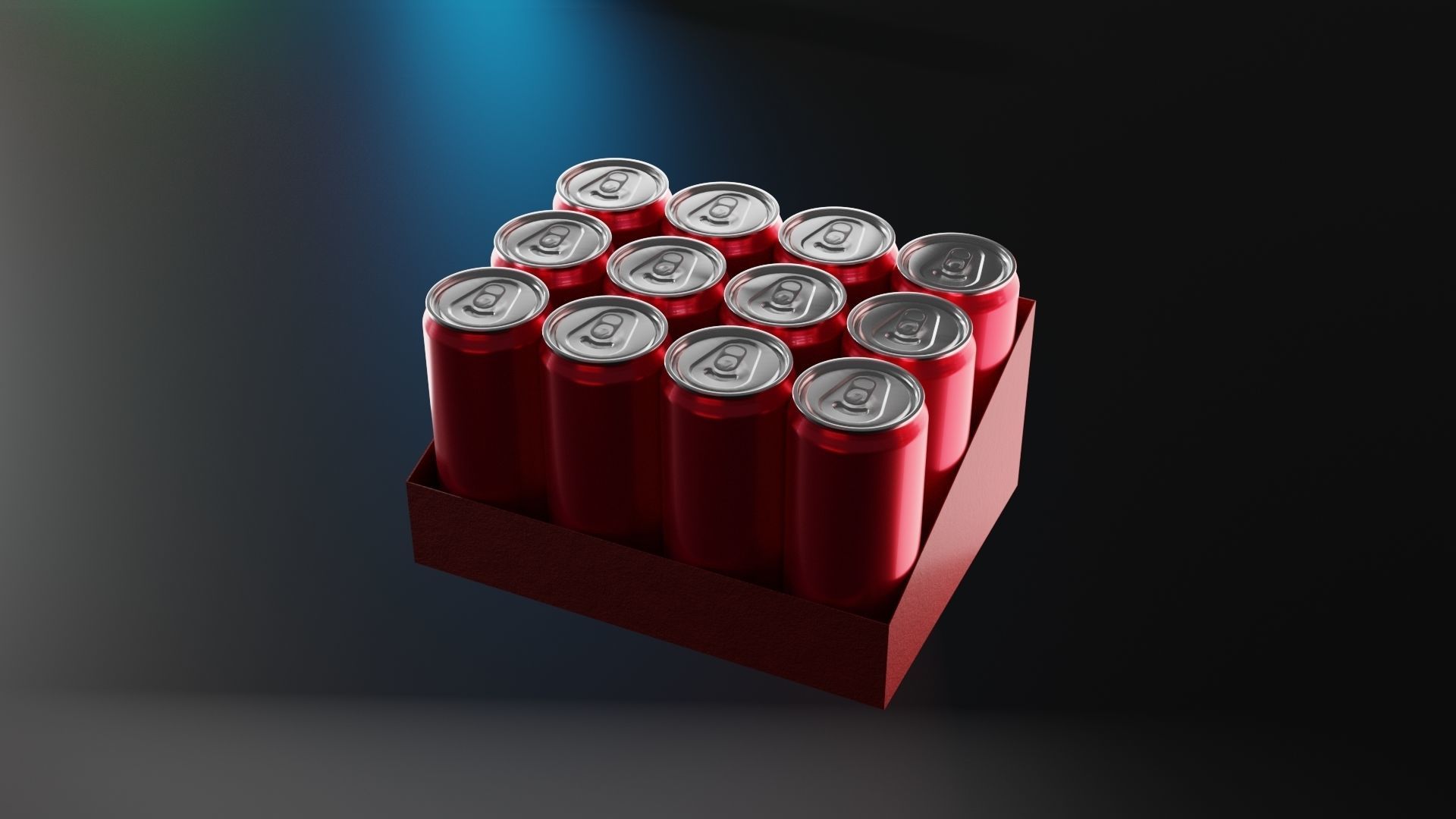 soft drink Cans set 3D model_9