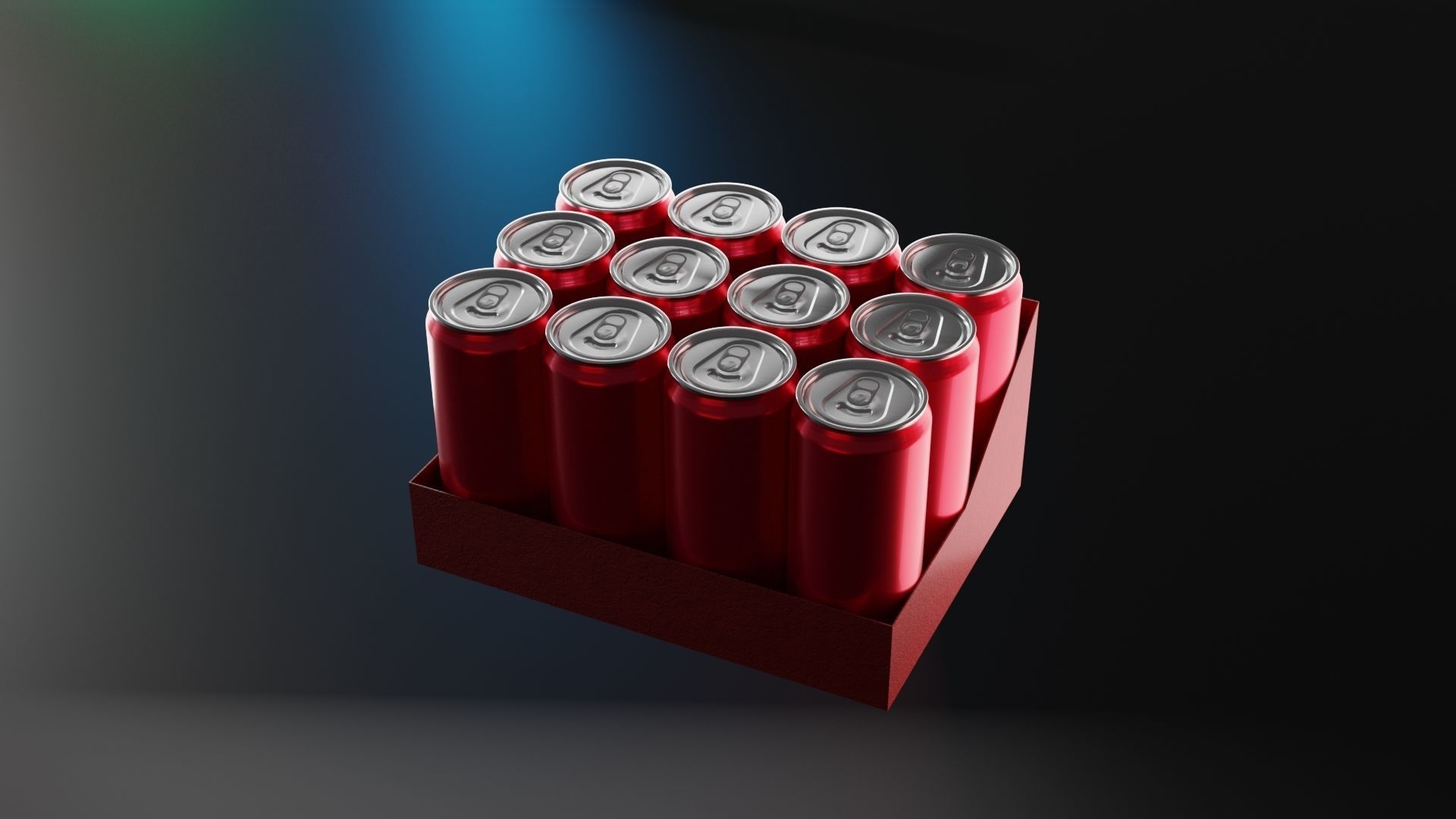 soft drink Cans set 3D model_8