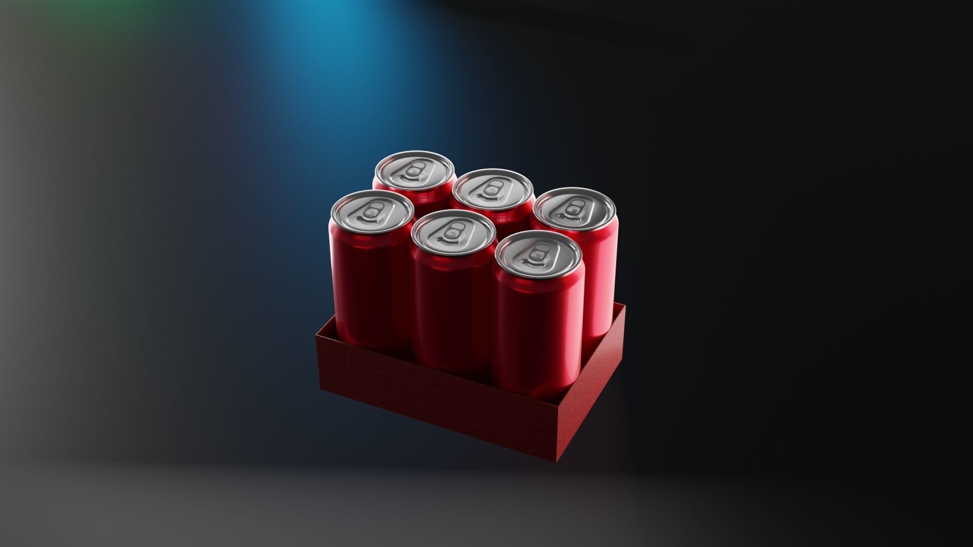 soft drink Cans set 3D model_11