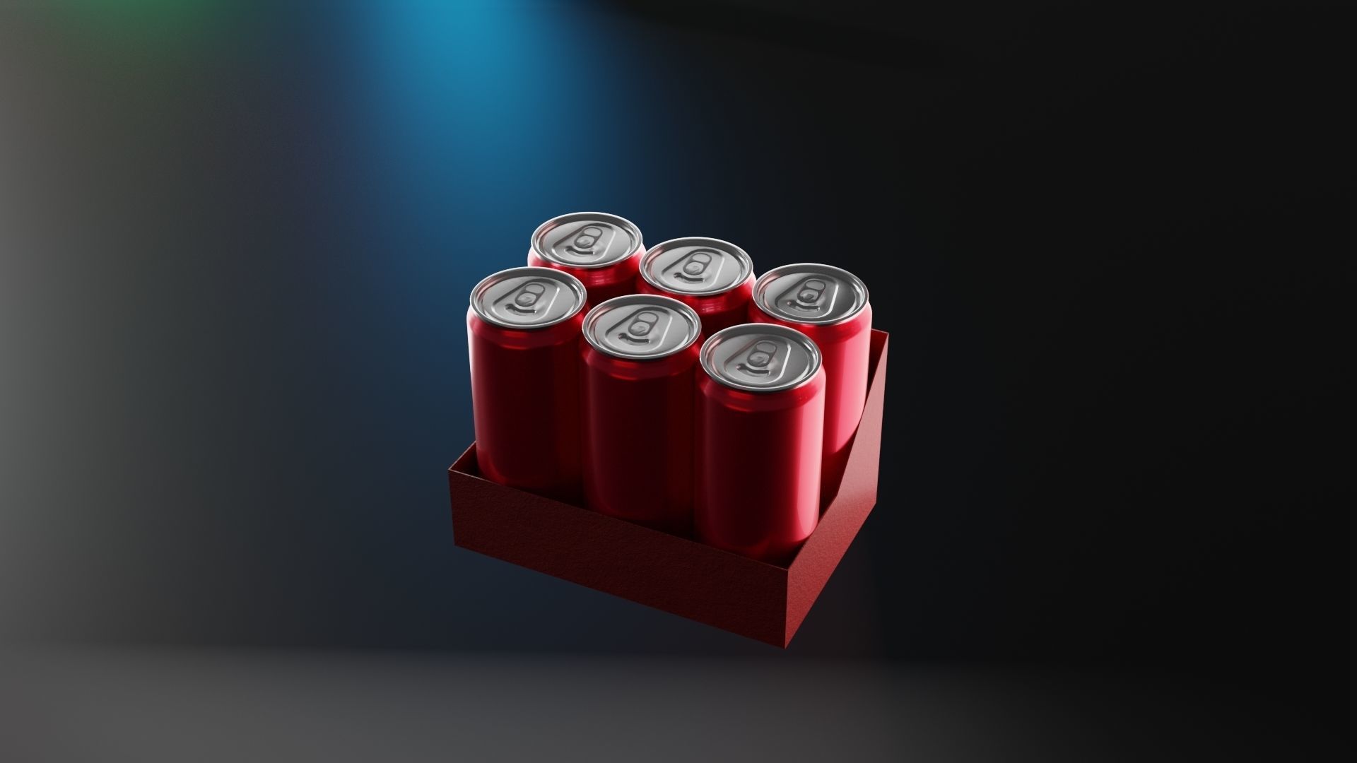 soft drink Cans set 3D model_10