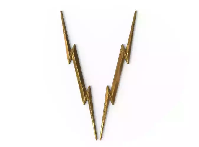 Lightning bolt letter v