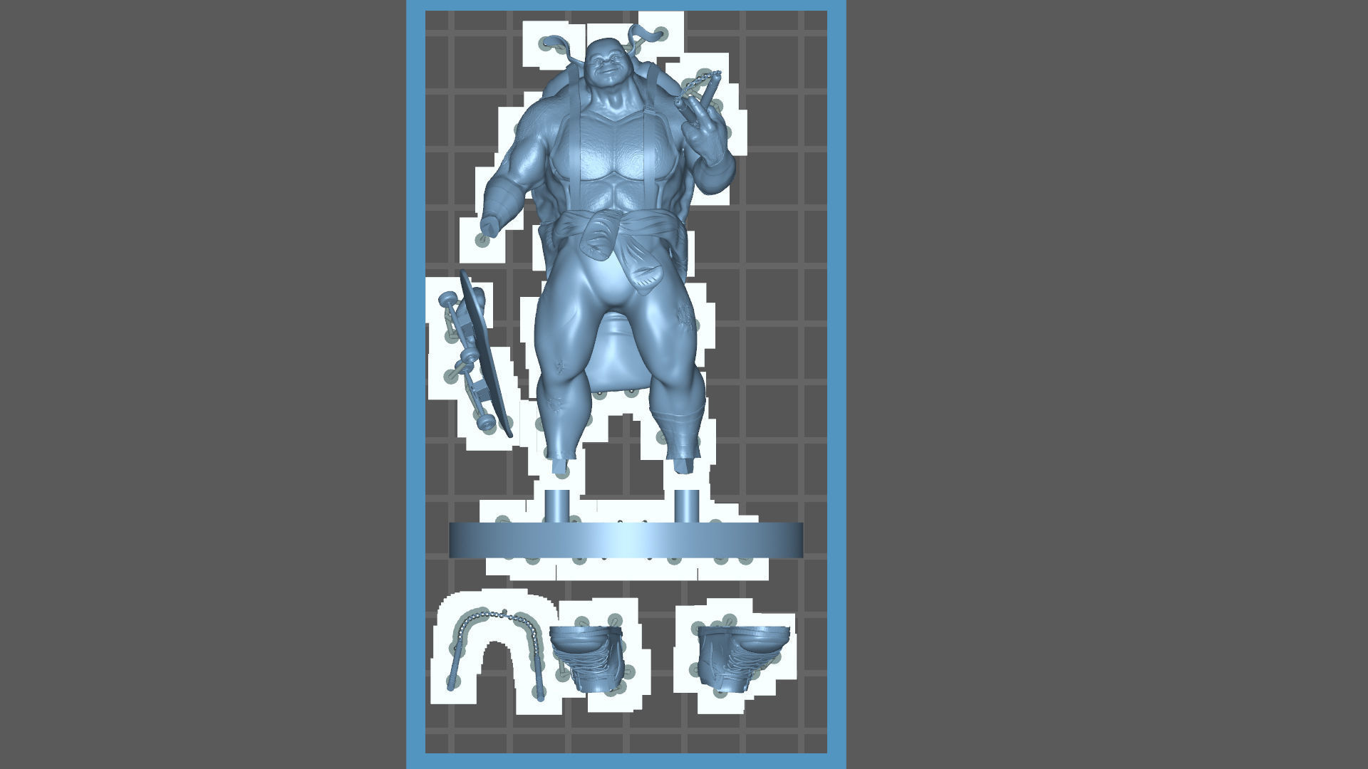 TMNT Michelangelo ready for 3d printing  3D print model_6