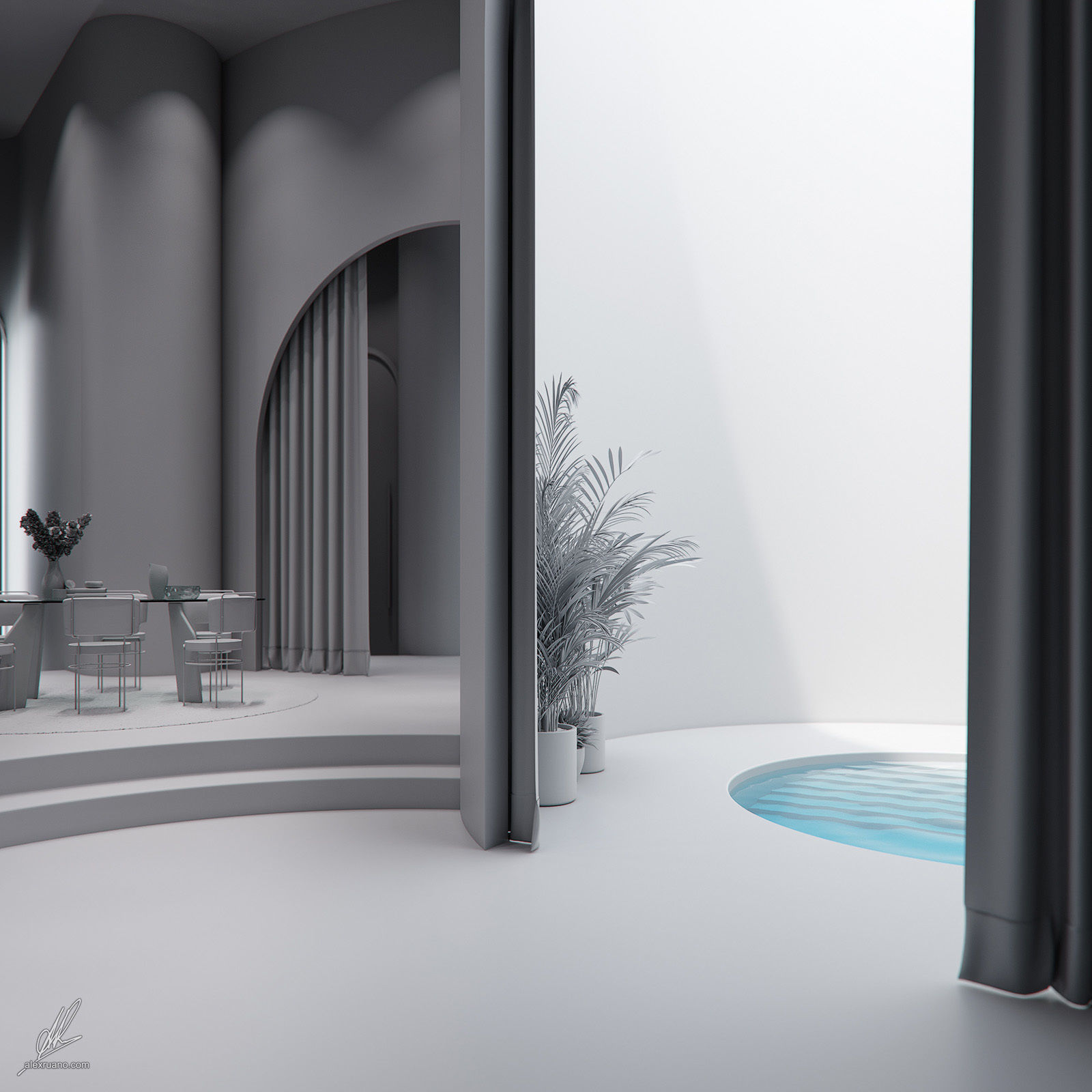 Kitsch Interior Loft 3D model_9