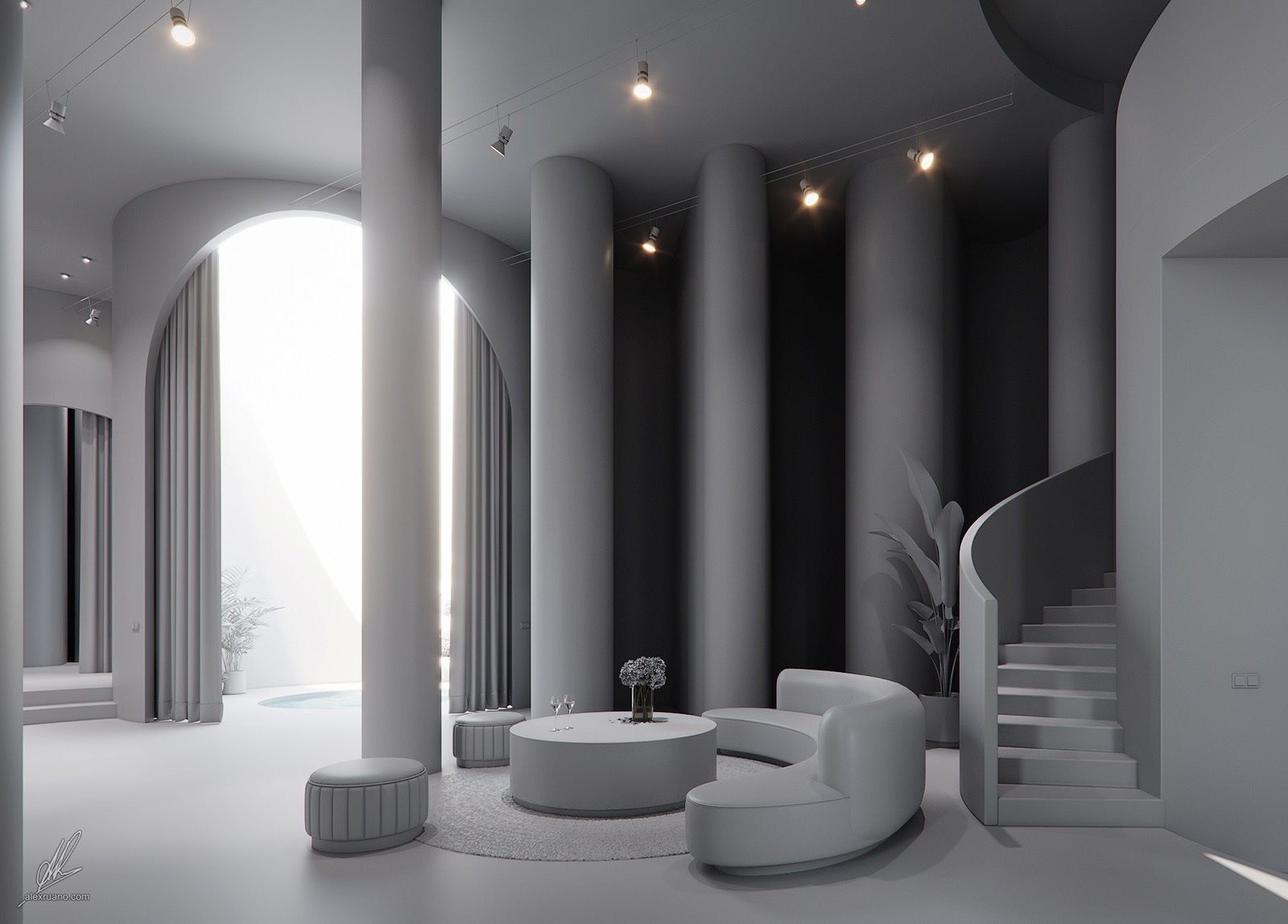 Kitsch Interior Loft 3D model_11