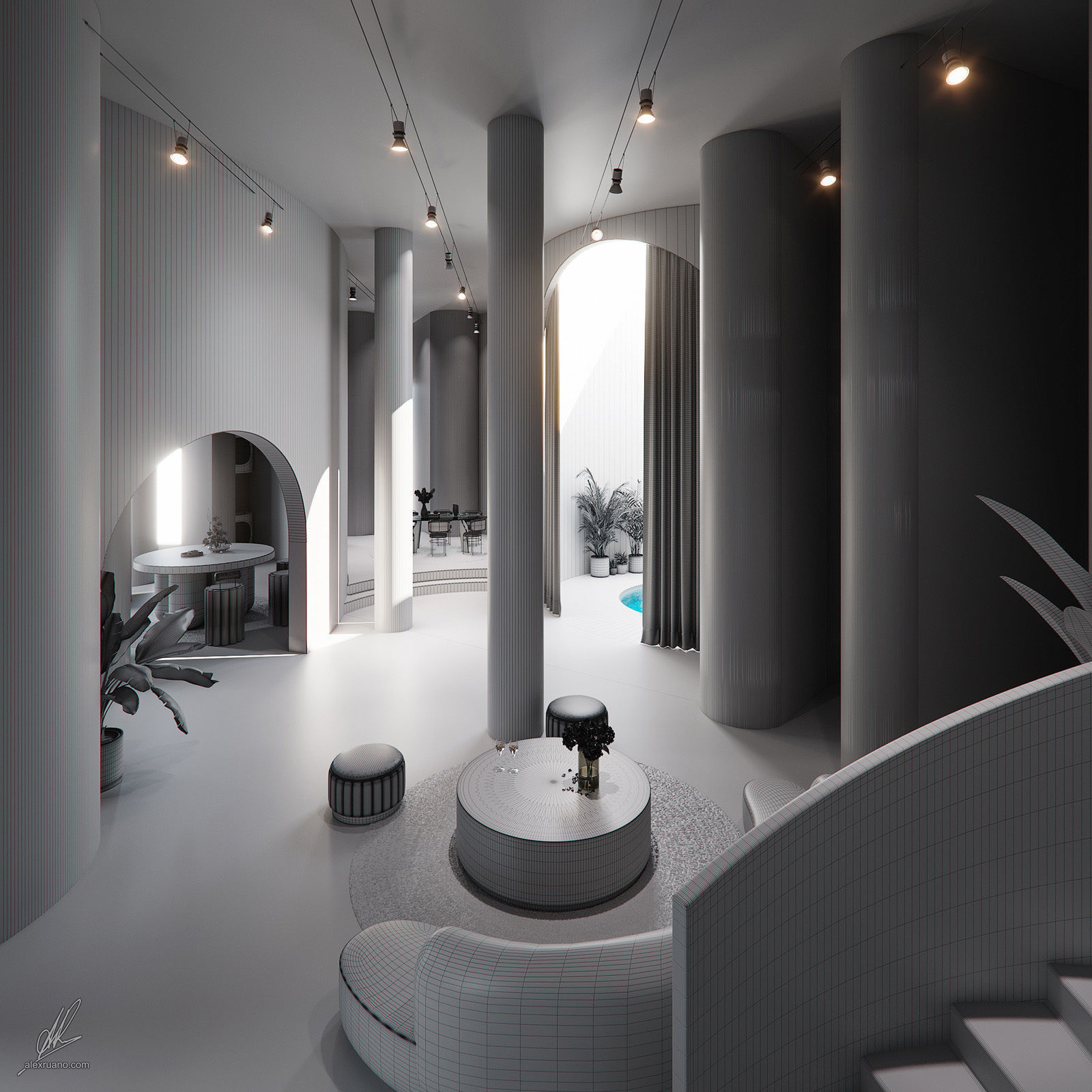 Kitsch Interior Loft 3D model_14