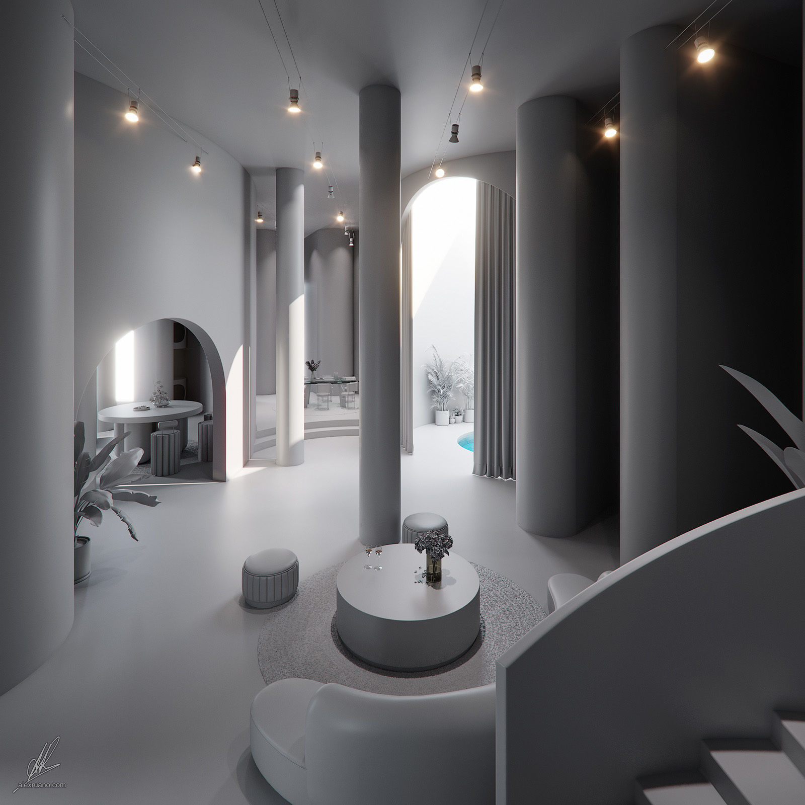 Kitsch Interior Loft 3D model_13