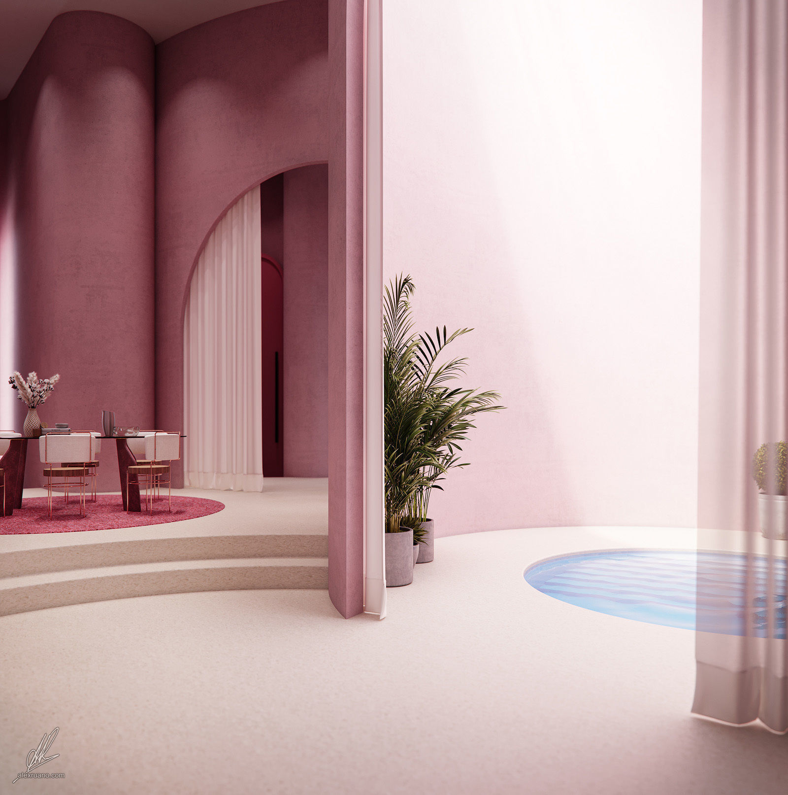 Kitsch Interior Loft 3D model_1