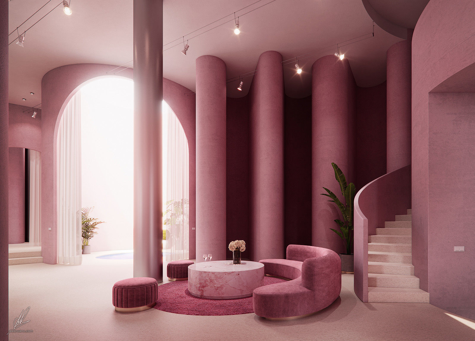 Kitsch Interior Loft 3D model_2