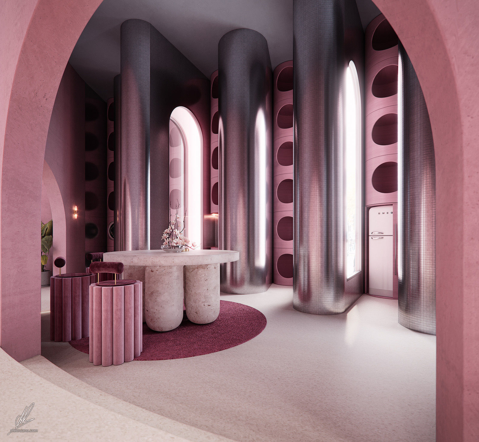 Kitsch Interior Loft 3D model_4