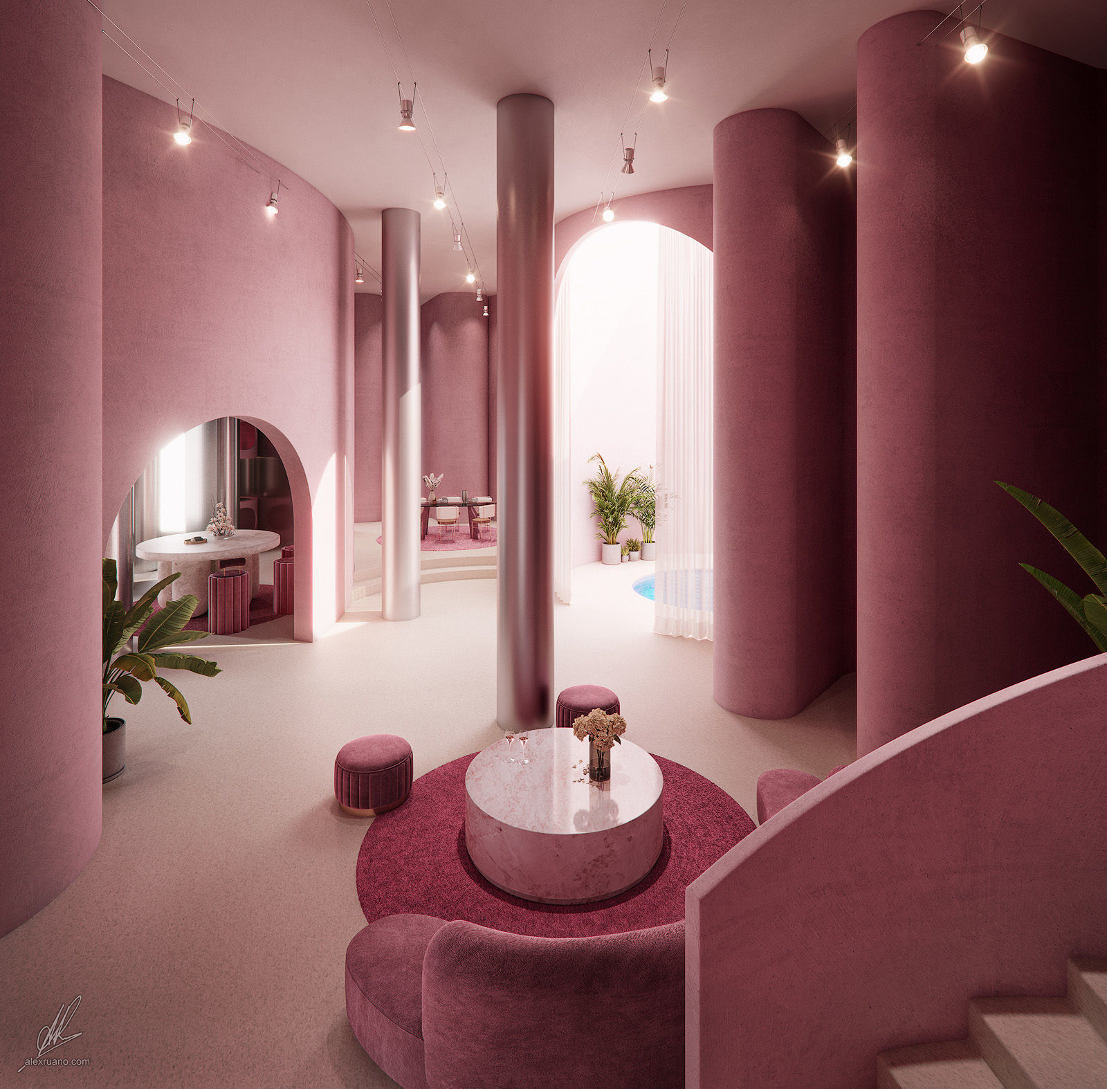 Kitsch Interior Loft 3D model_3