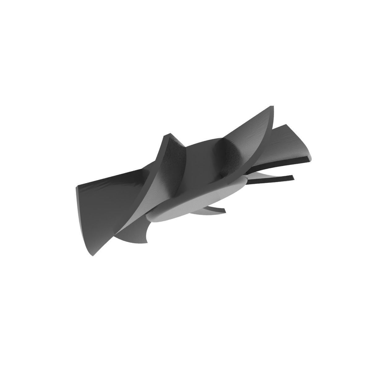 Hairdryer impeller 3D print model_7