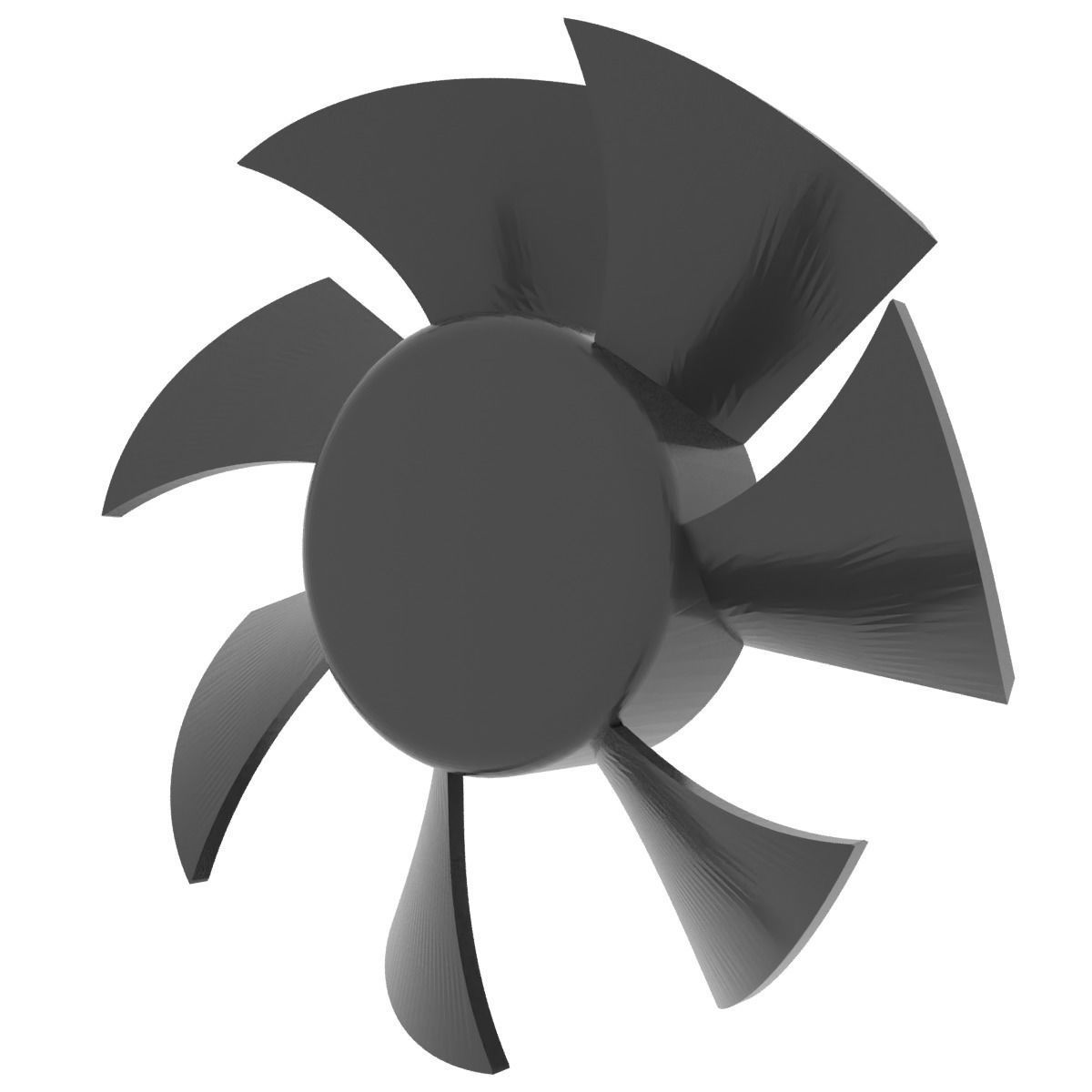Hairdryer impeller 3D print model_8