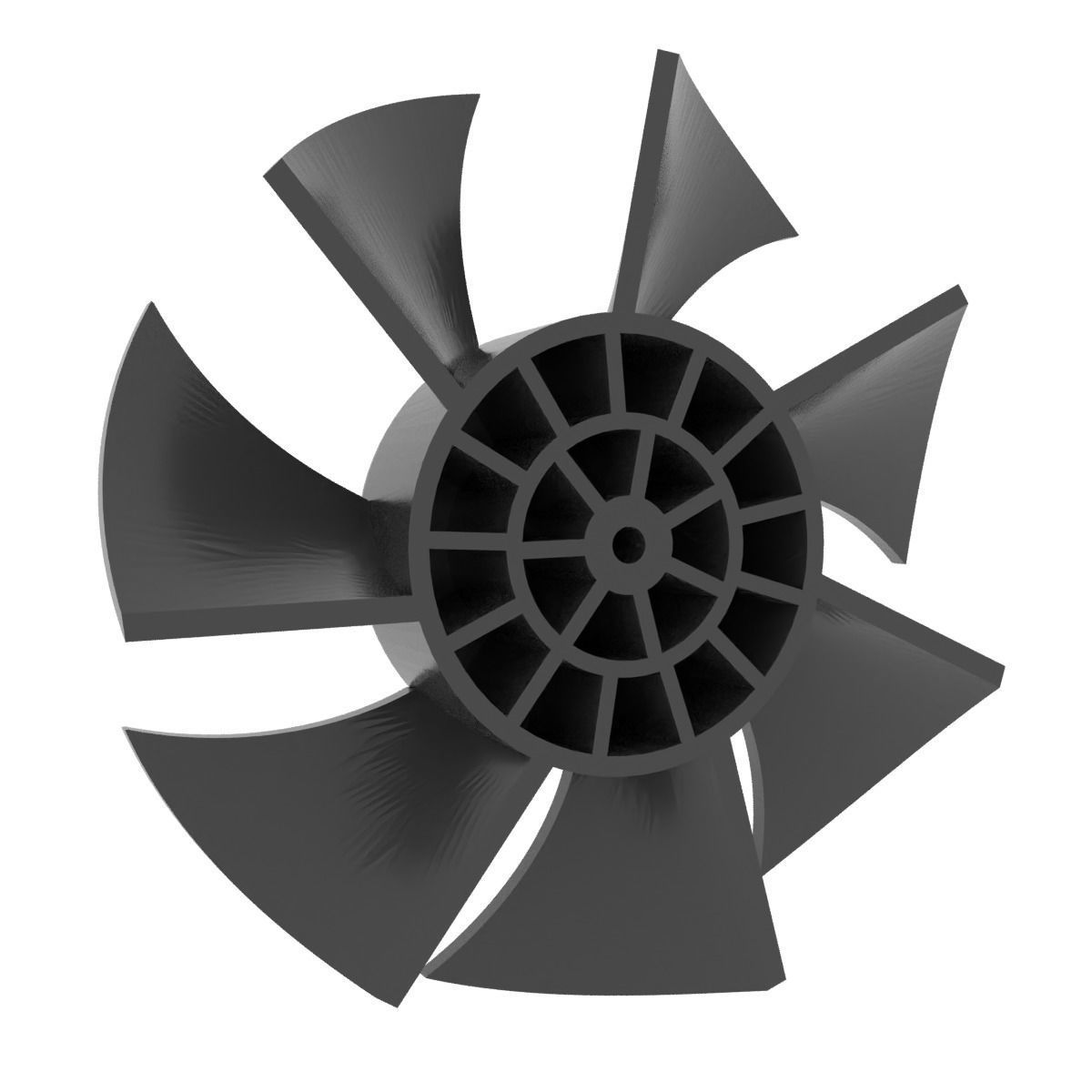 Hairdryer impeller 3D print model_9