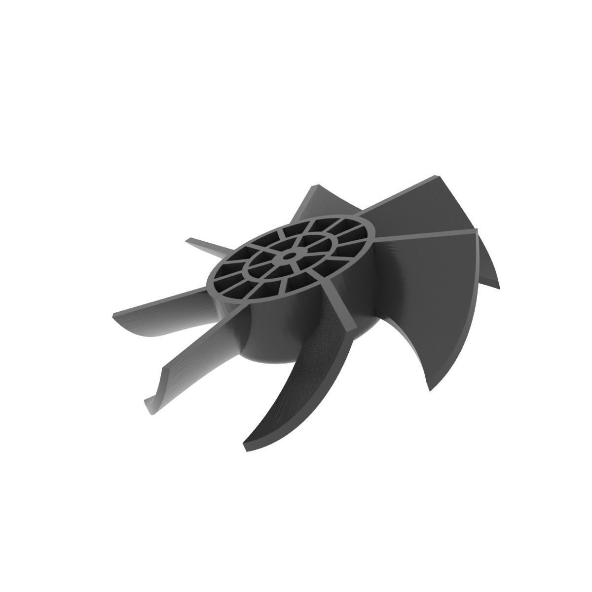 Hairdryer impeller 3D print model_6