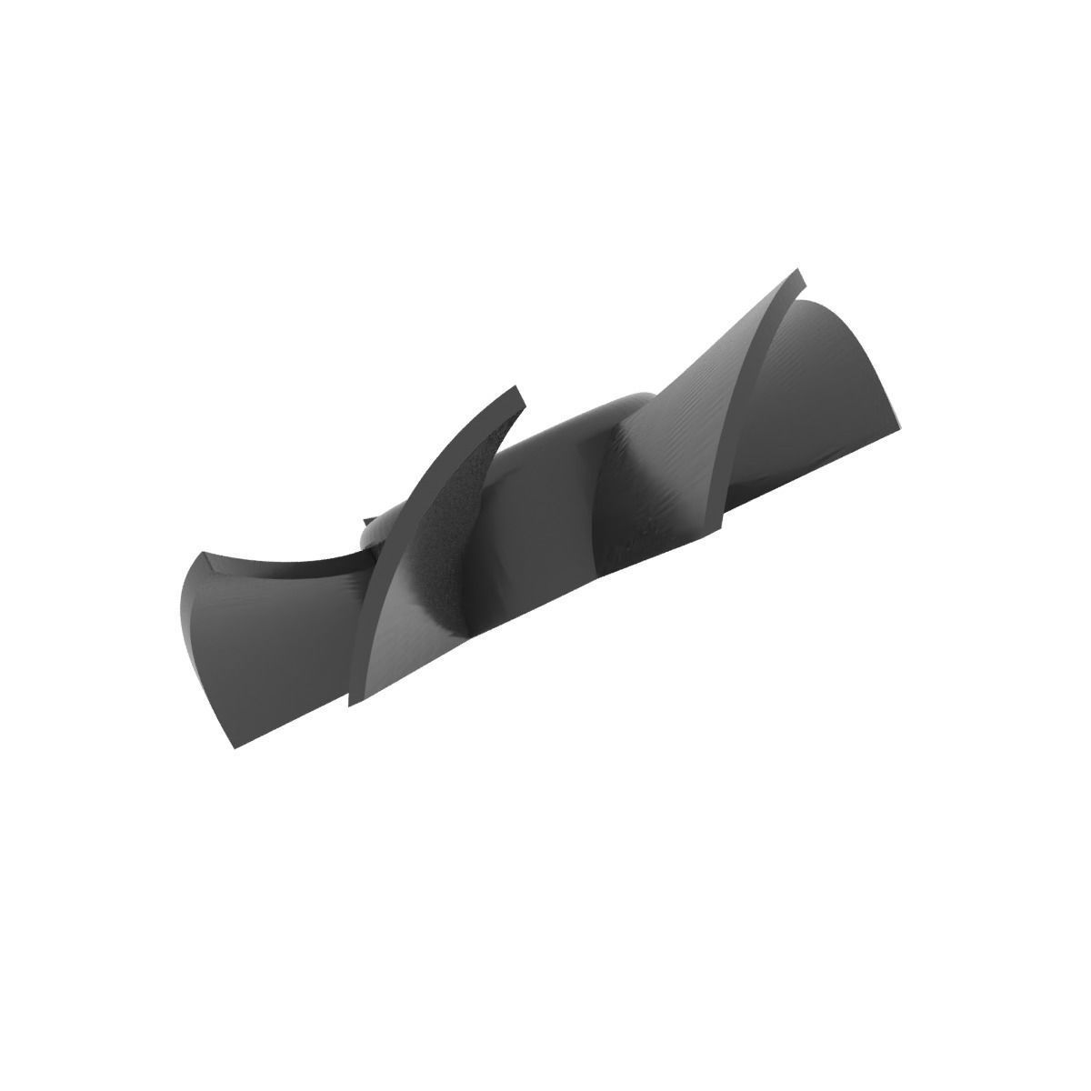 Hairdryer impeller 3D print model_3