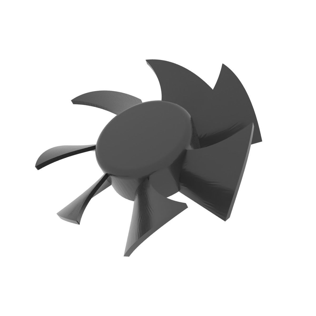 Hairdryer impeller 3D print model_2