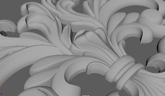 Decor for furniture 3D model_4