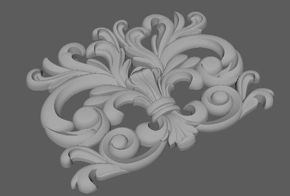 Decor for furniture 3D model_2