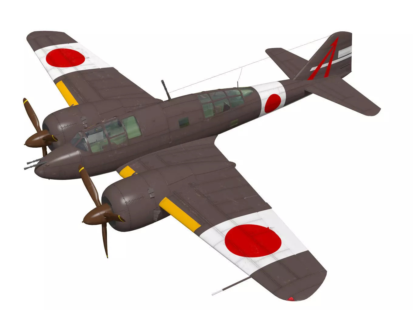Ki46 TypeIII otsu hei Dinah 3D model