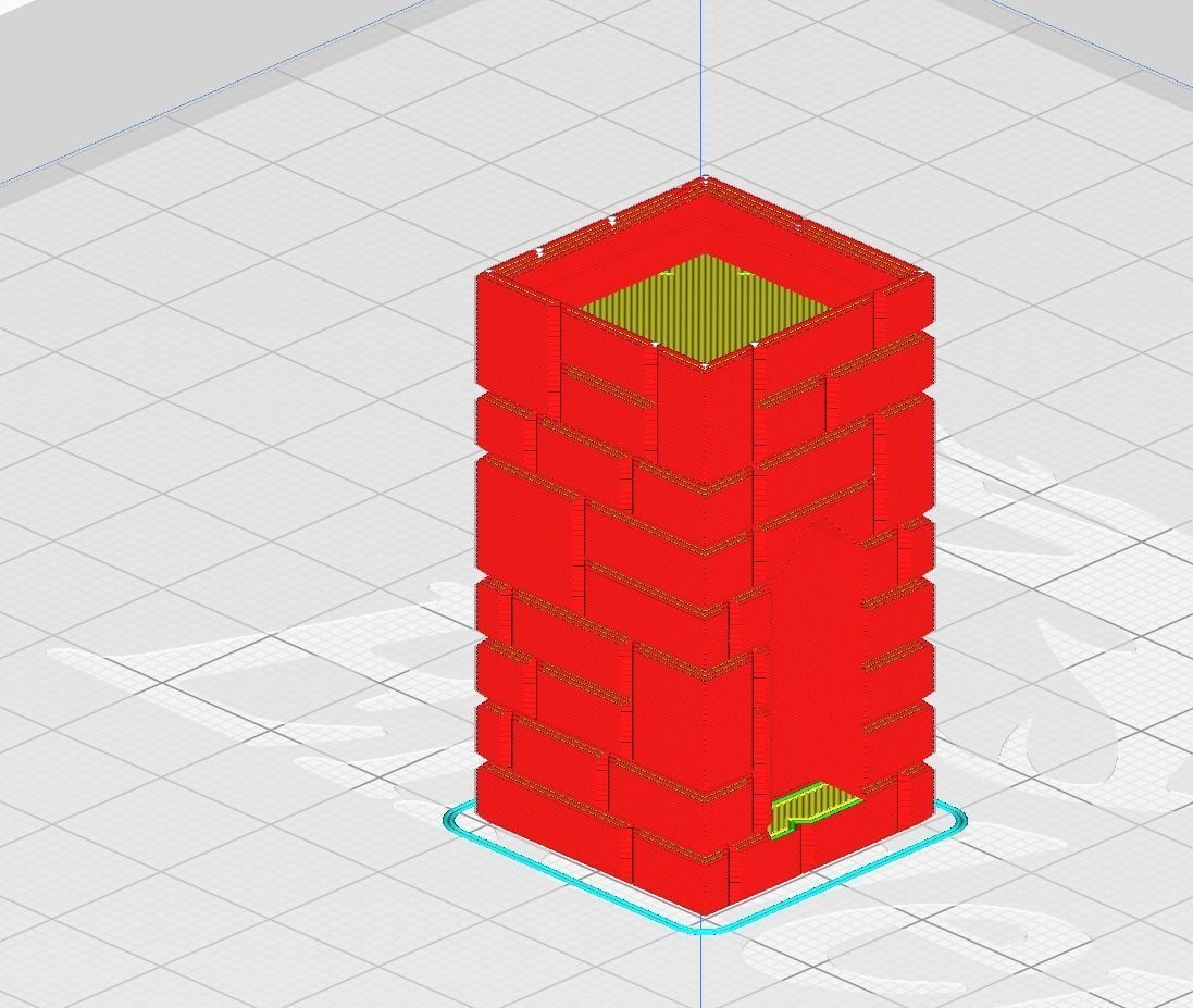 Printable Monument Sign Business Card Holder 3D print model_14