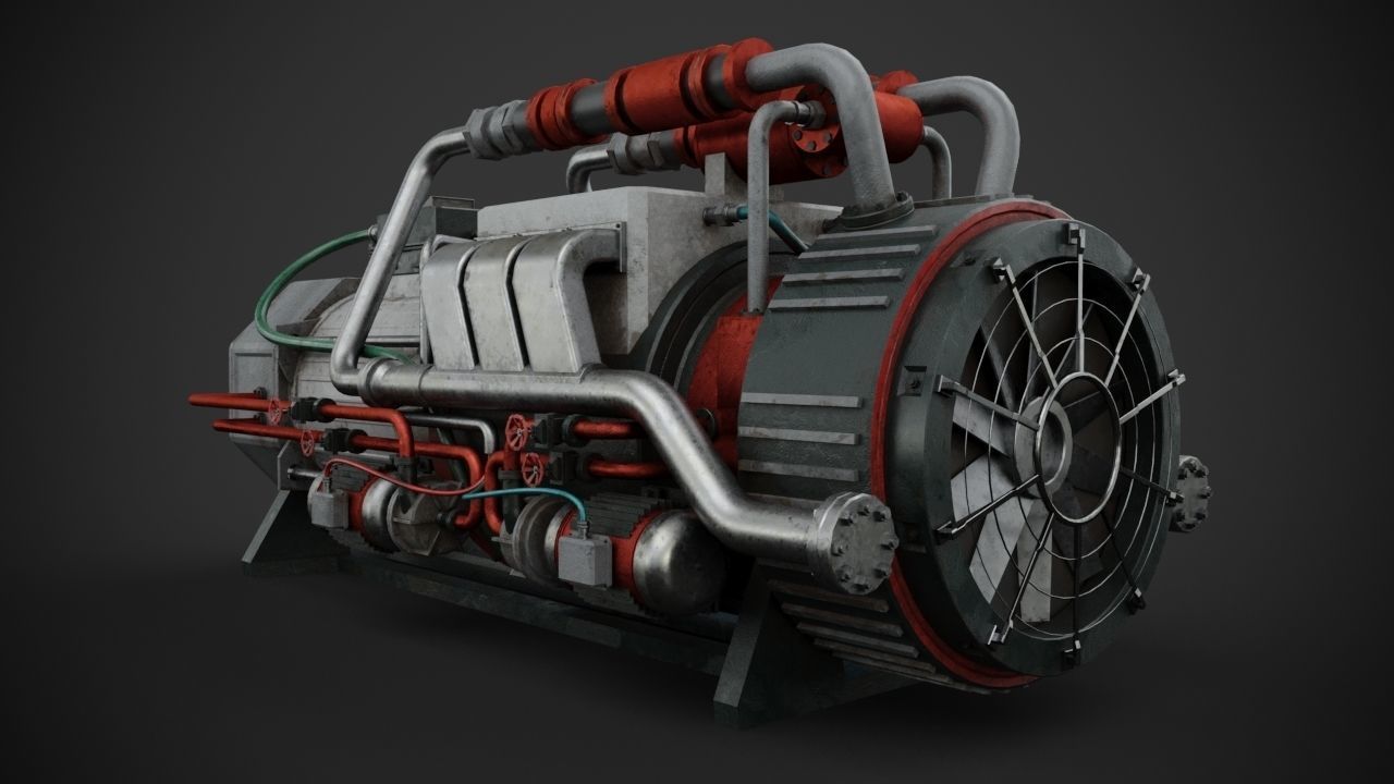 Machinery device 3D model_8