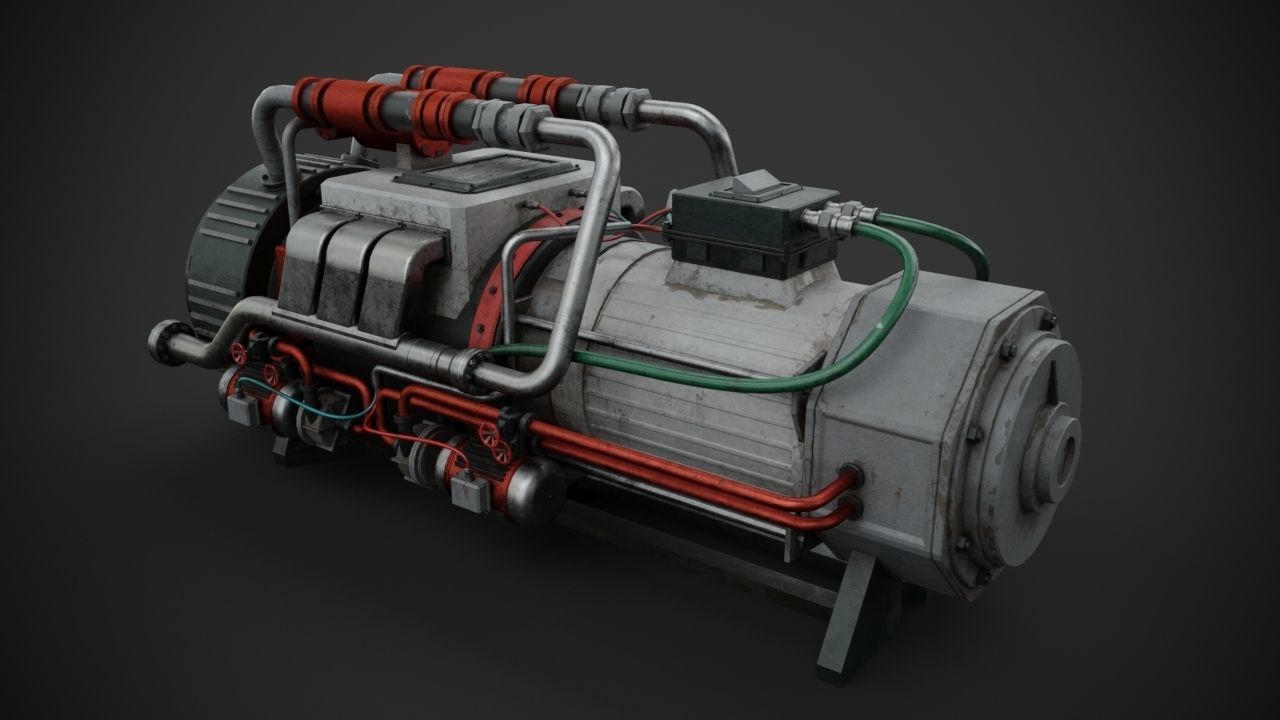 Machinery device 3D model_5