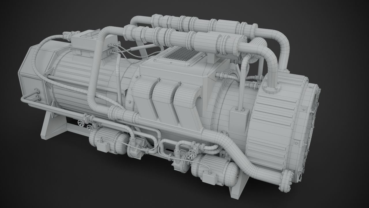 Machinery device 3D model_13