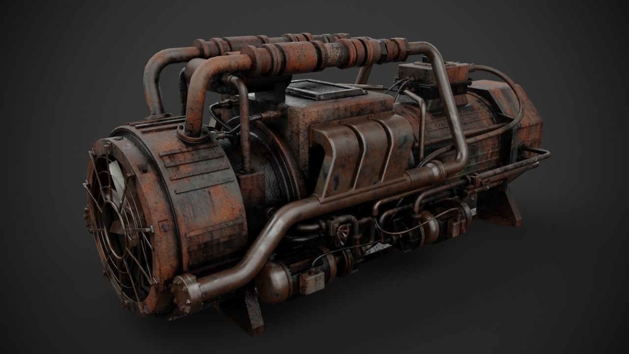 Machinery device 3D model_9