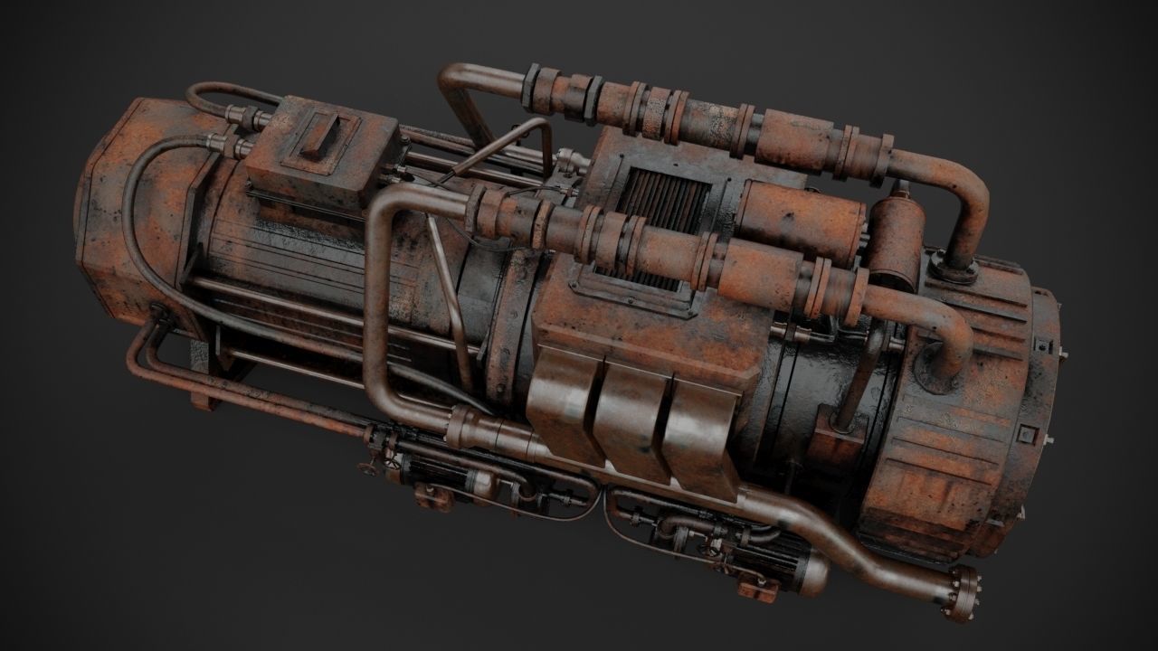 Machinery device 3D model_12
