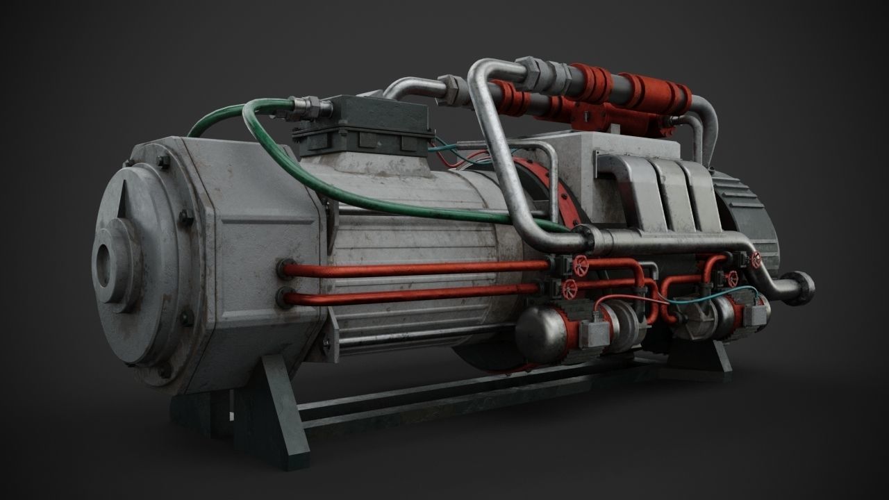 Machinery device 3D model_6