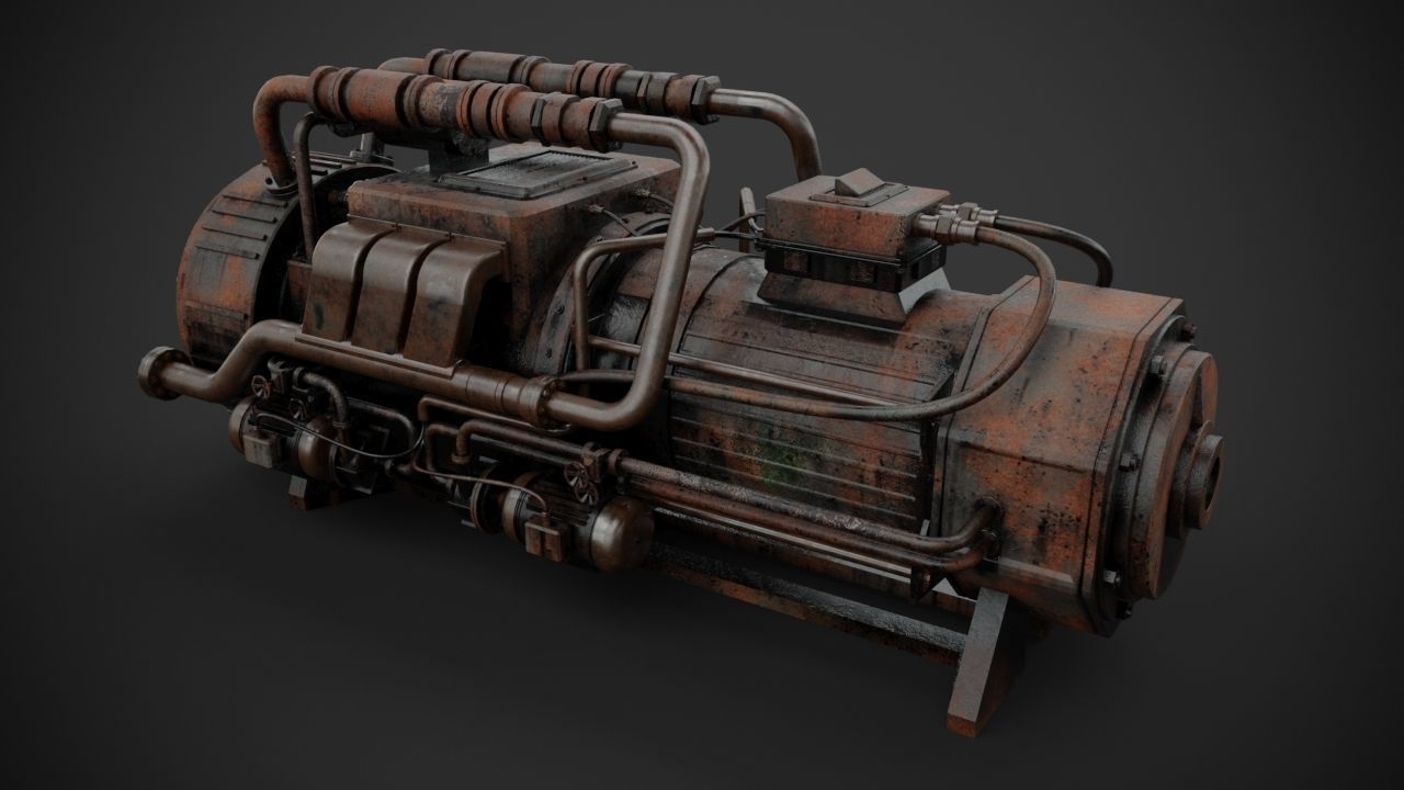Machinery device 3D model_10
