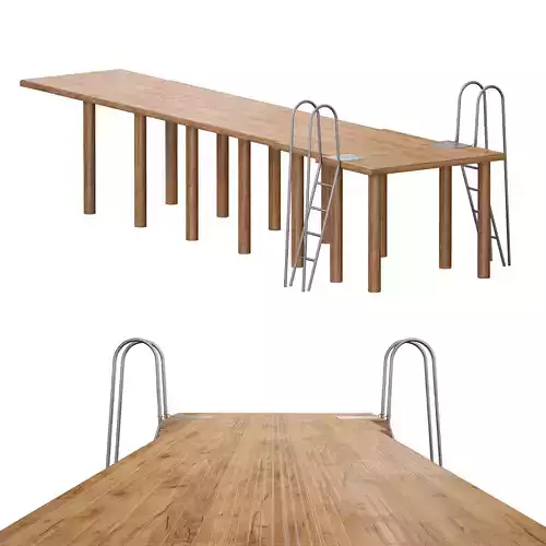 Coastal wooden jetty