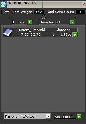 Green stone Diamond ring 2769 3D print model 3D print model_8