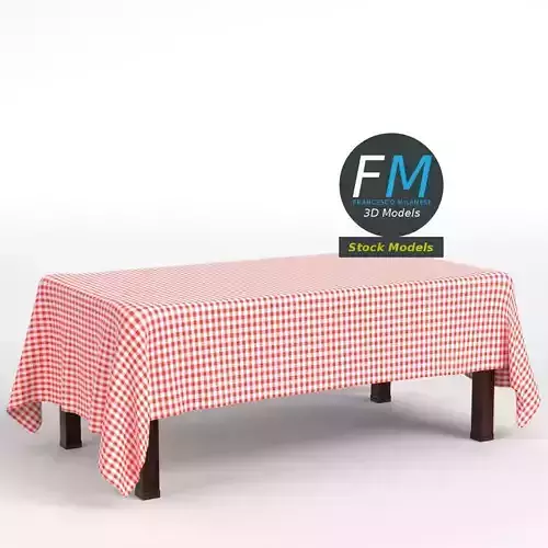 Table with tablecloth 1