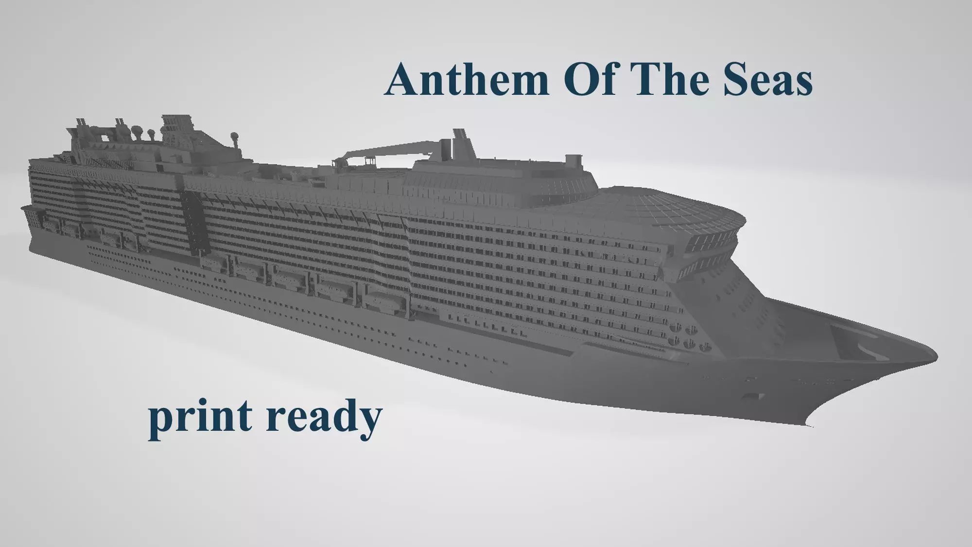 Anthem Of The Seas cruise ship 3D print model 3D print model_0