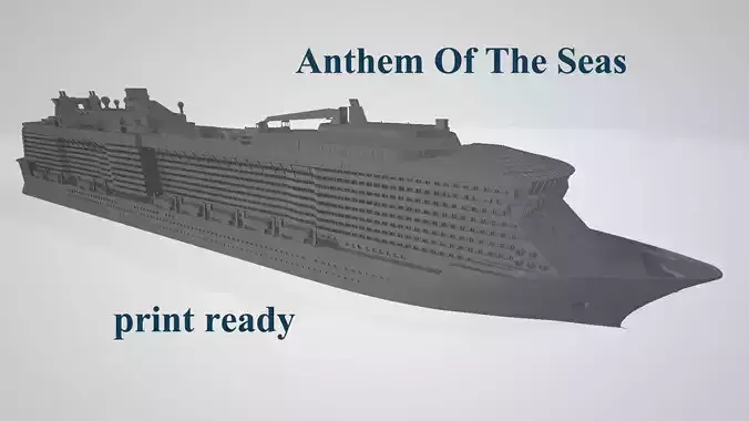Anthem Of The Seas cruise ship 3D print model 3D print model