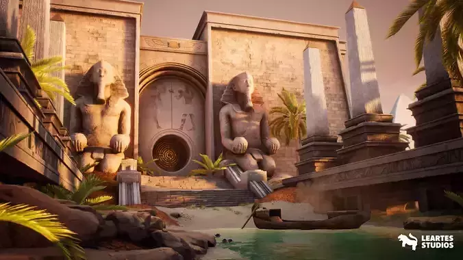 Desert Temple Environment 